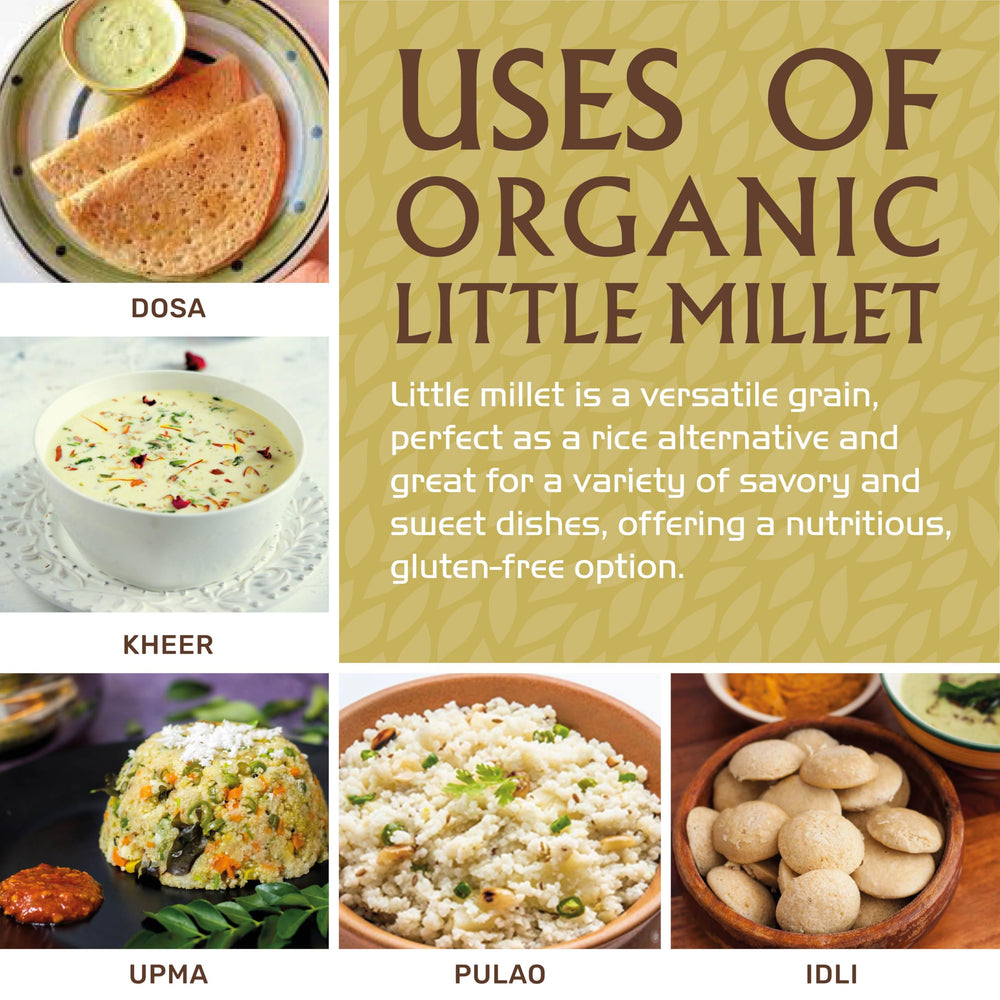 Pulao with vegetables using Jiva Organics Little Millet.