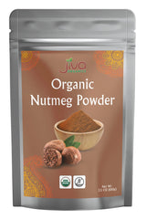 Jiva Organics nutmeg powder in Sri Lanka packaging highlighting purity for baking