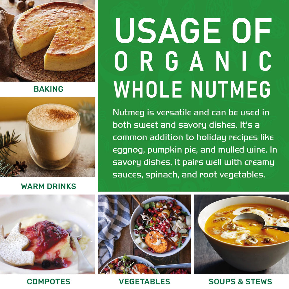 Jiva Organics Nutmeg Resealable Pack preserves freshness.