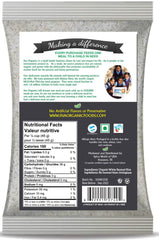 Jiva Organics vacuum-packed rice emphasizing purity and freshness.