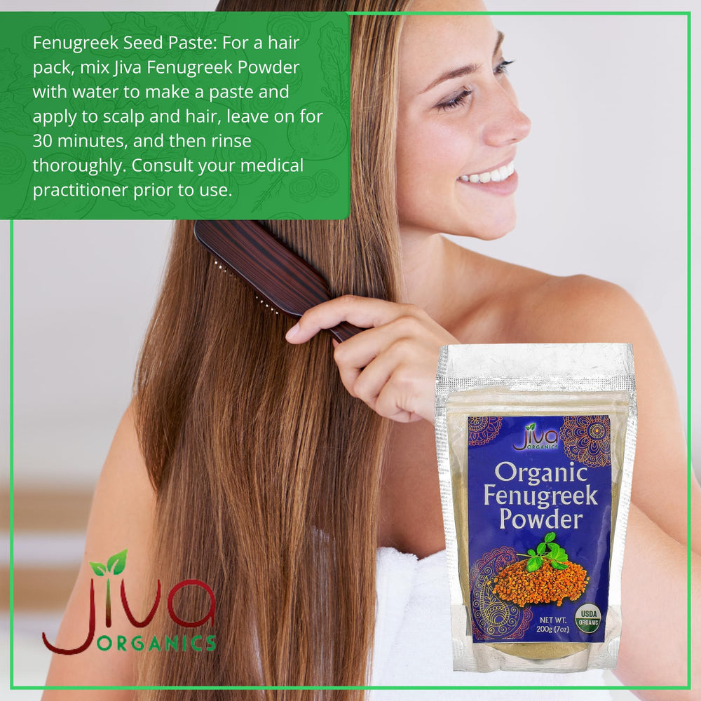 Jiva Organics label highlights vegan and pure ingredients.