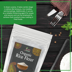 Vacuum-packed Jiva Organics white rice flour maintains freshness