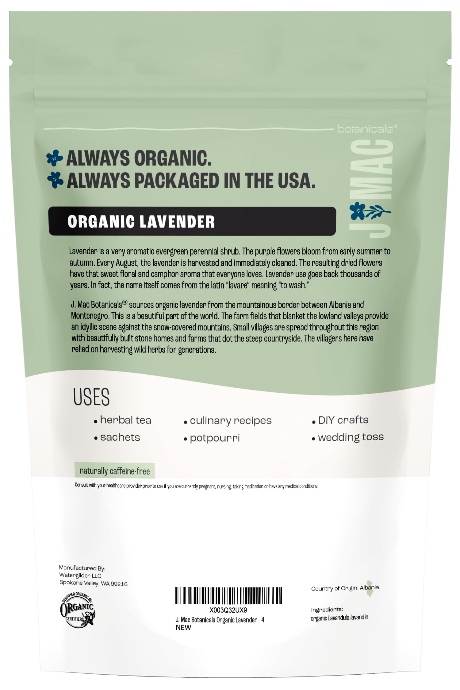 J Mac Botanicals family-owned brand delivering organic lavender quality and trust.