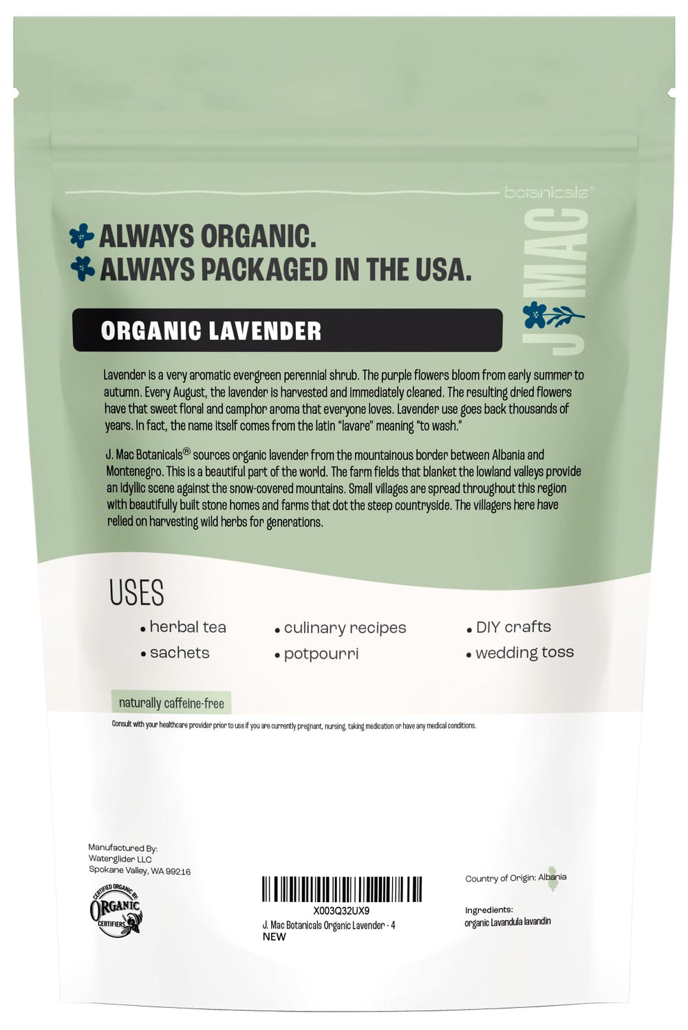 J Mac Botanicals family-owned brand delivering organic lavender quality and trust.