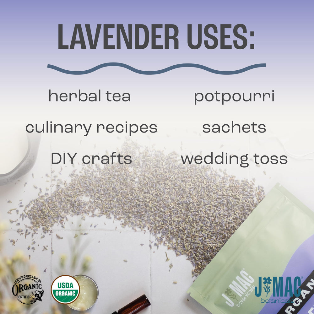 J Mac Botanicals lavender for crafts and DIY skincare, adding calming scent.