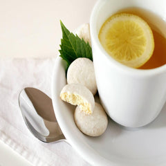 J&amp;M Foods lemon cookies slice on plate with citrus aroma and inviting color