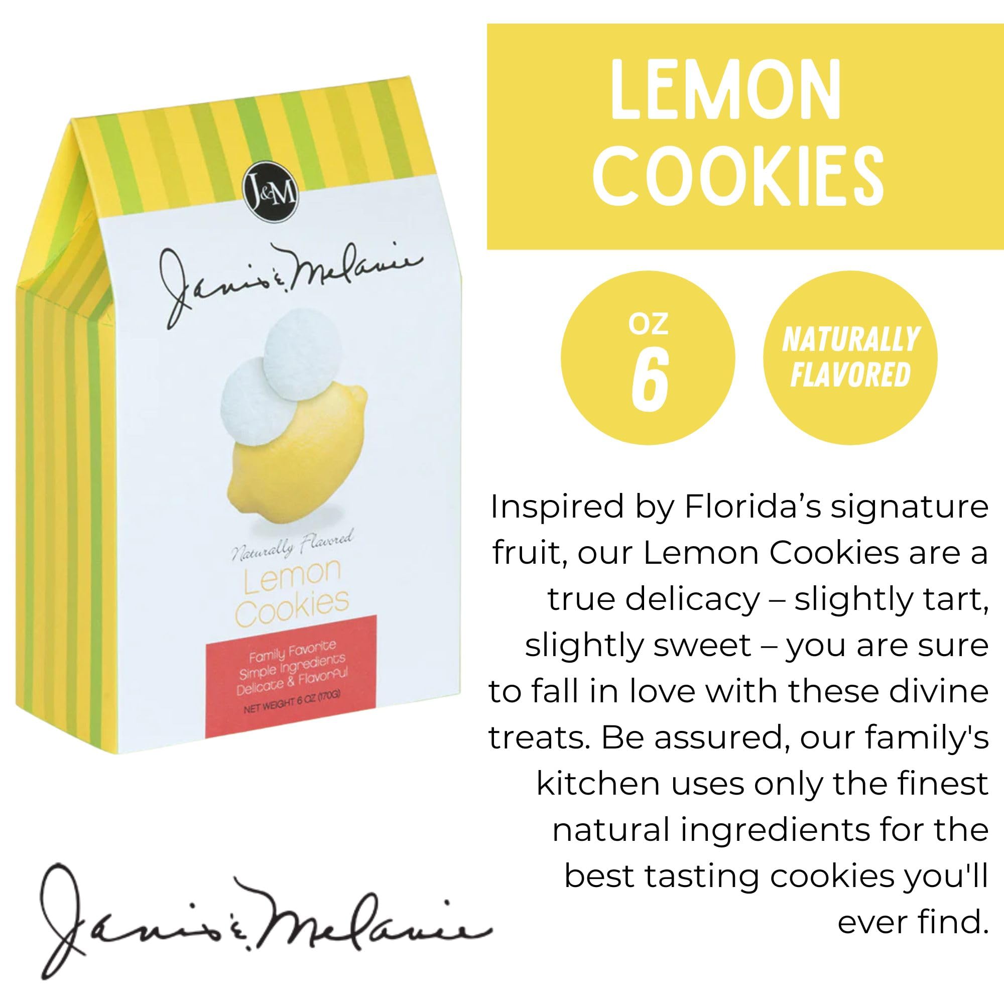 J&amp;M Foods lemon cookies texture close-up highlighting crumb and crisp edges