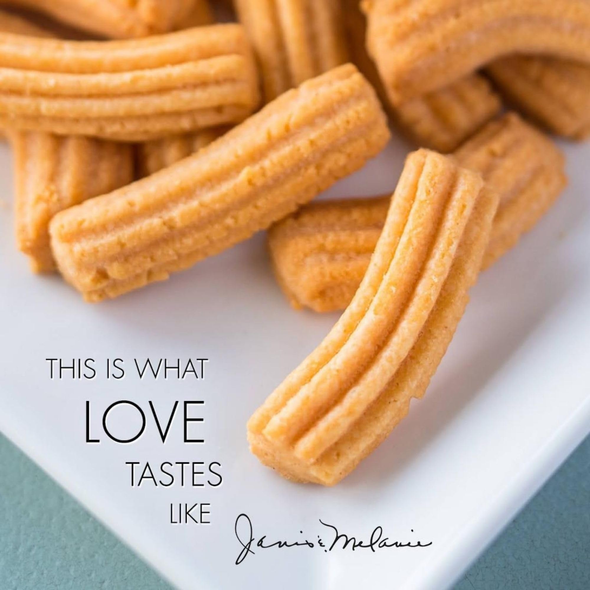 J&amp;M Foods Original Cheese Straws with mild spice for balanced heat