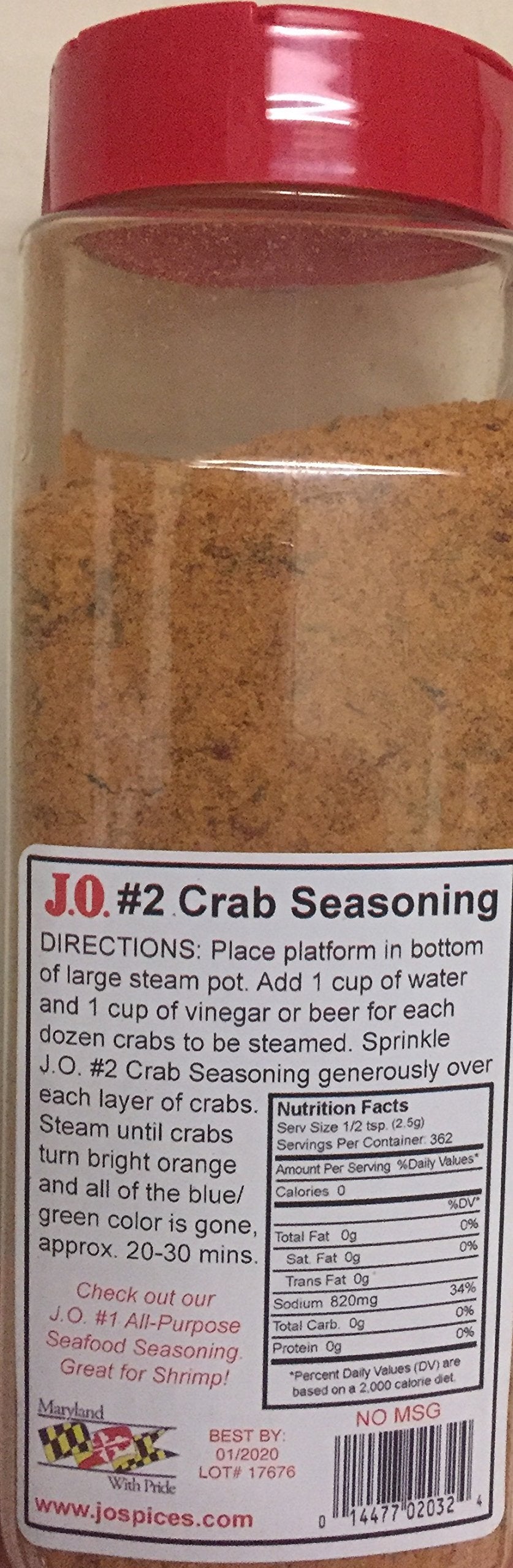 J.O. Crab Seasoning #2 spice texture closeup ideal for rubs