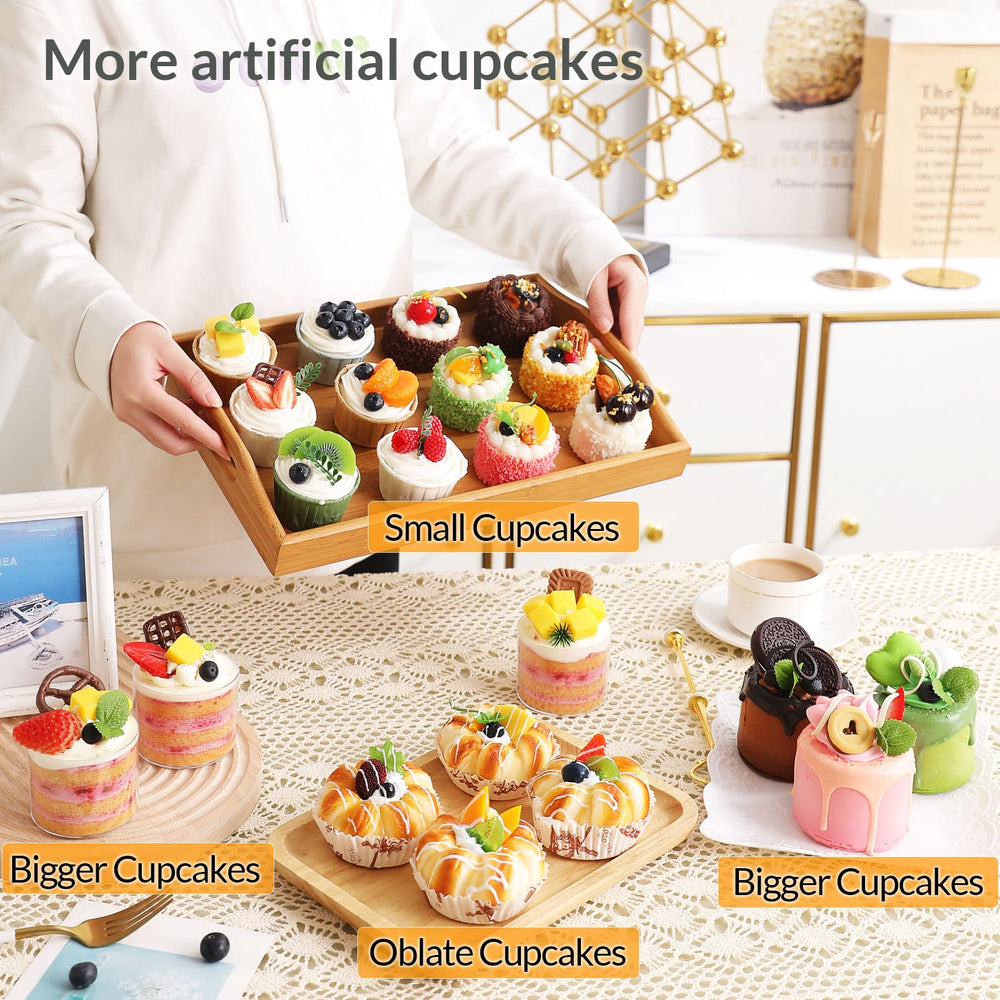 Joeabor giftable artificial cupcakes for maintenance free gifts