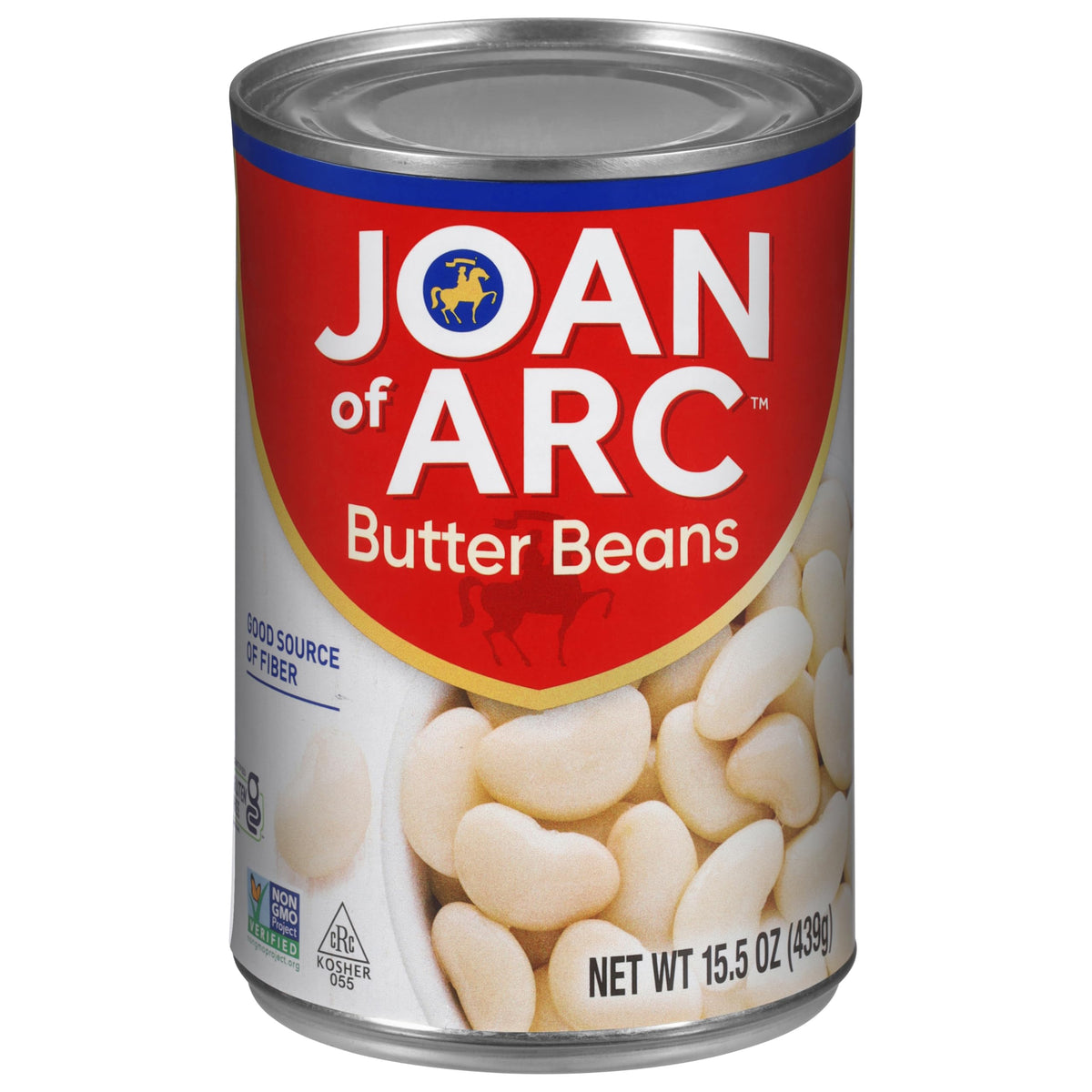 Joan of Arc Butter Beans close-up showing firm texture and premium quality for a pantry staple