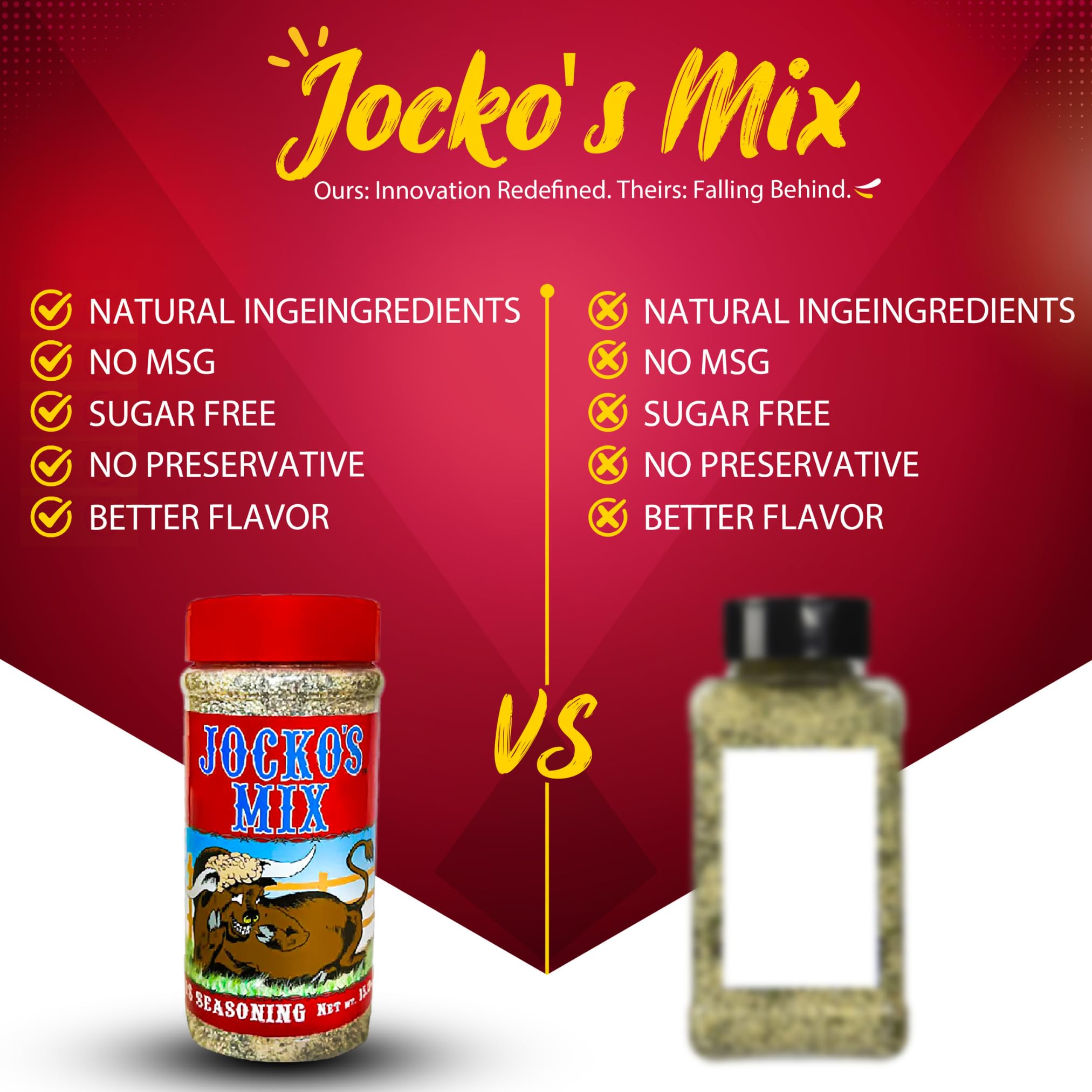 Jocko's Santa Maria seasoning on kitchen counter ready for meals.