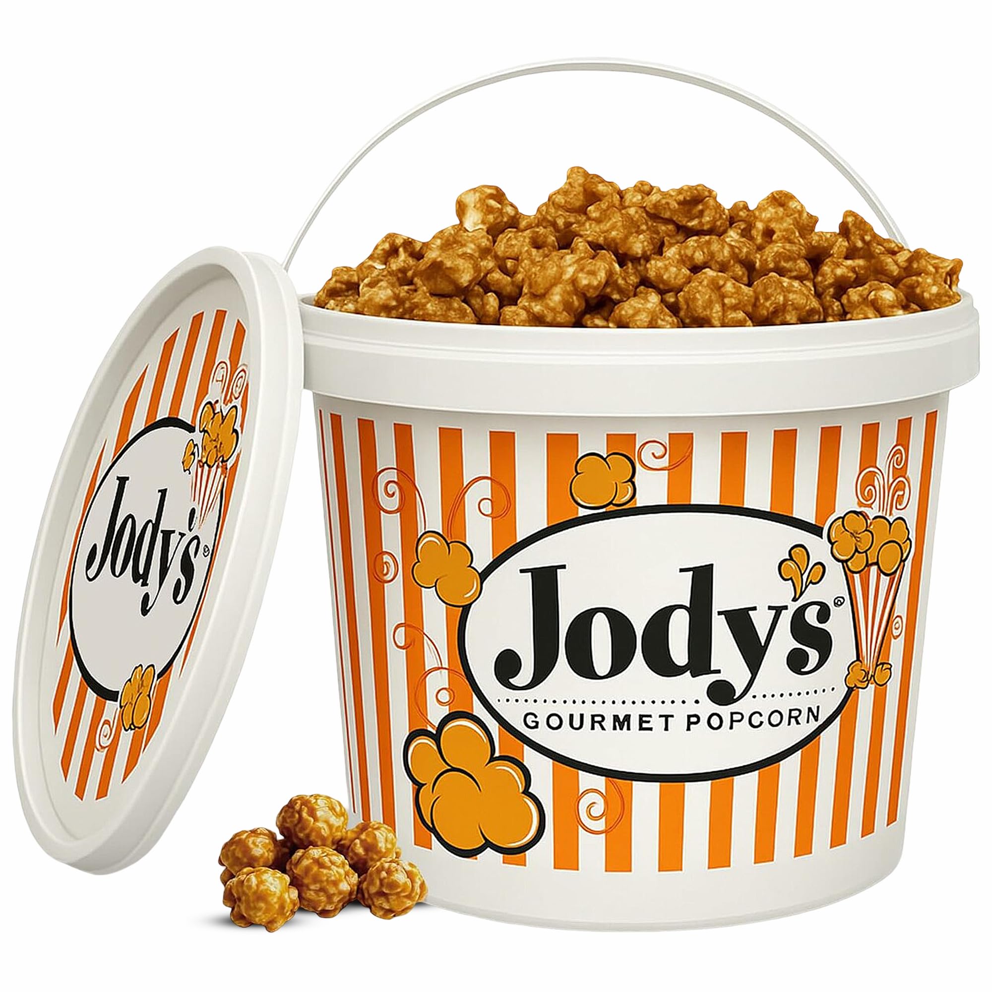 Jody's Gourmet Caramel Corn Tub 37.5oz ready for sharing at gatherings and game nights.