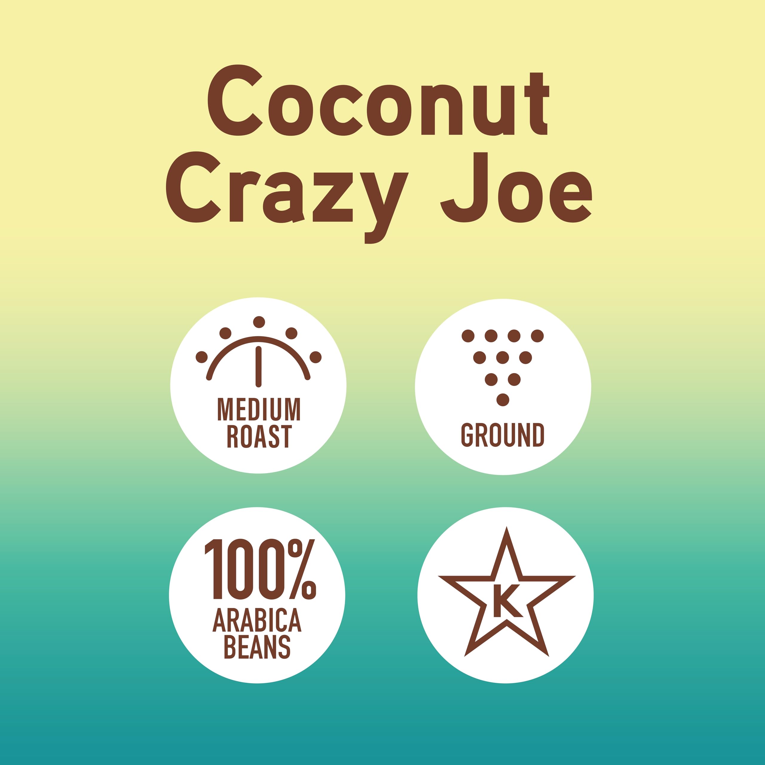 Drip brewing Coconut Crazy Joe yields a creamy, tropical cup.