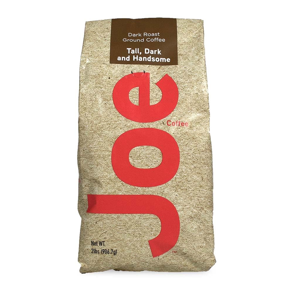 Joe Knows Coffee Dark Roast bag front shows bold flavor from premium Arabica beans.