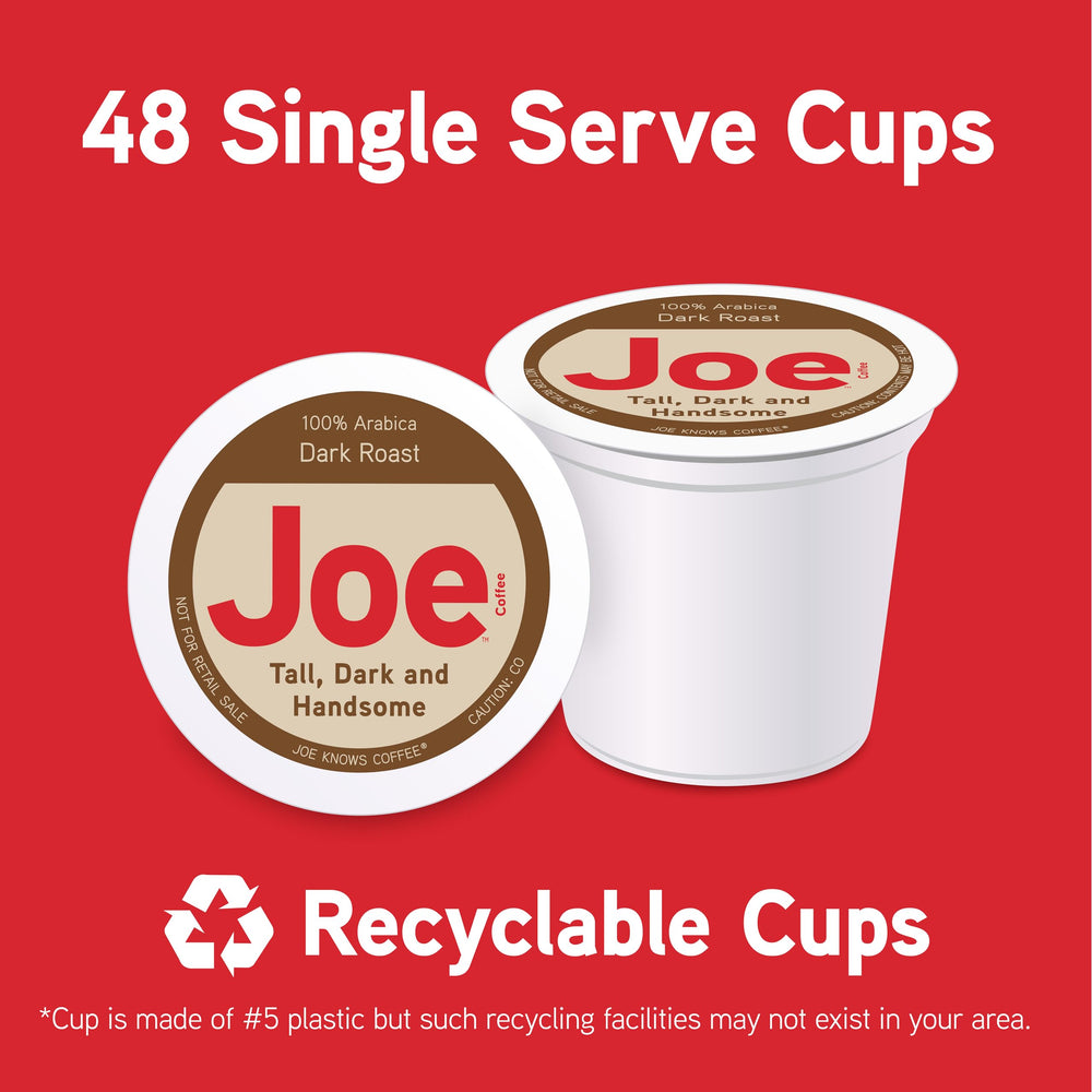 Box of 48 Joe Knows Coffee capsules ready for daily brewing