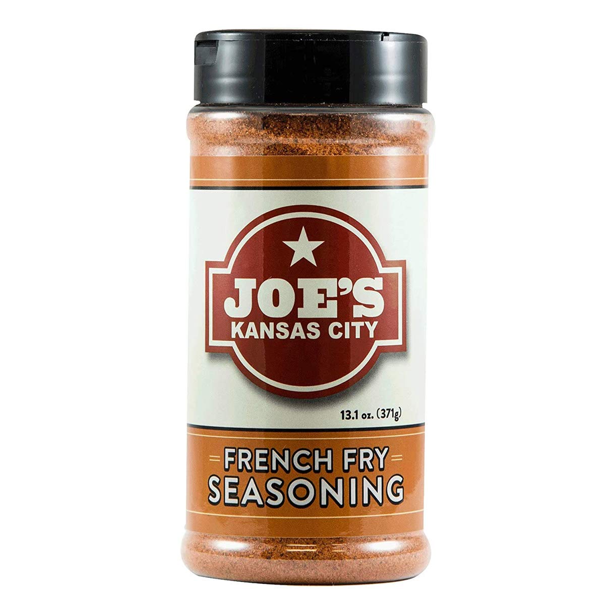 Joe's Kansas City French Fry Seasoning Large bottle close-up for crispy fries and snacks