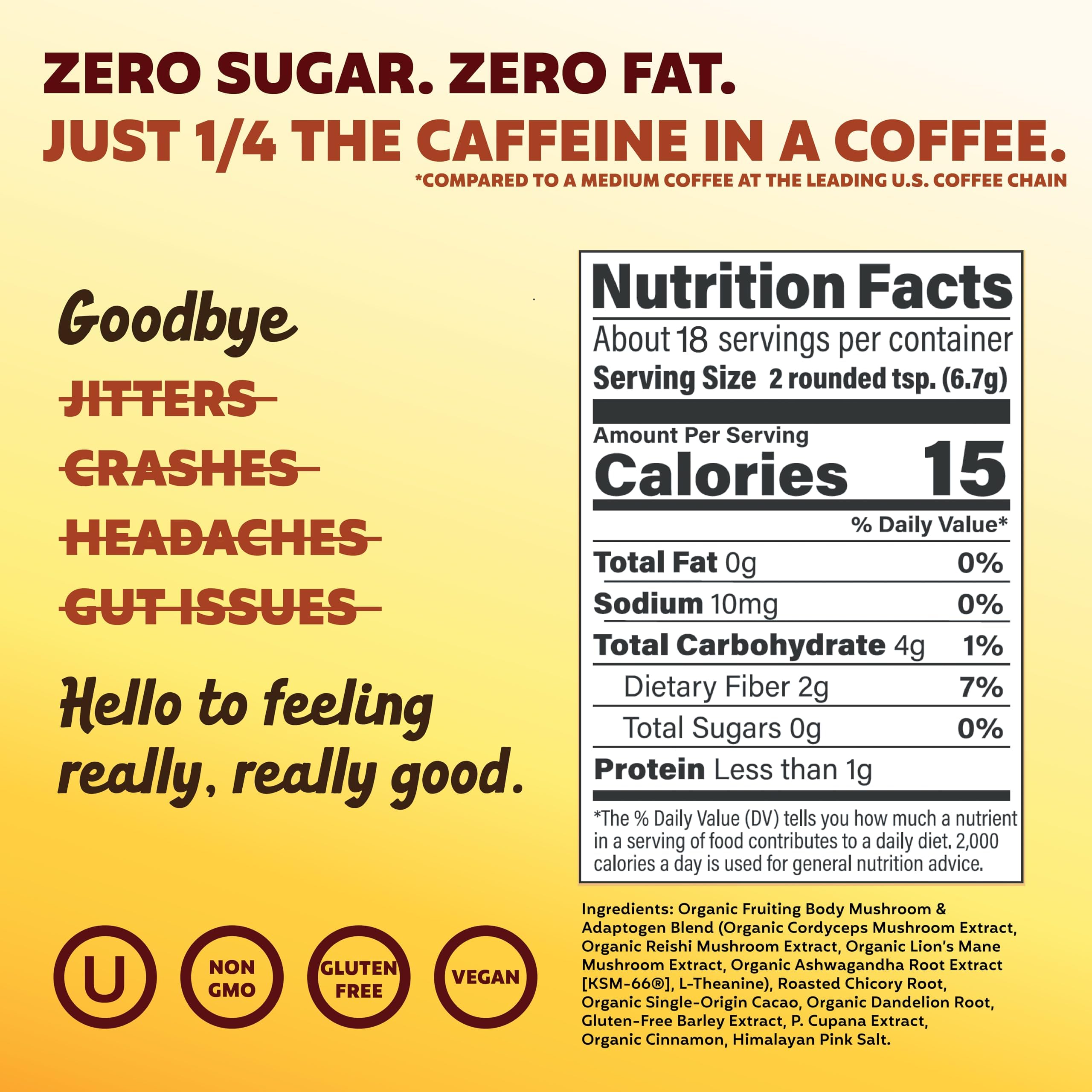 Instant powder sachet of Joey Mushroom Coffee Alternative for quick energy.