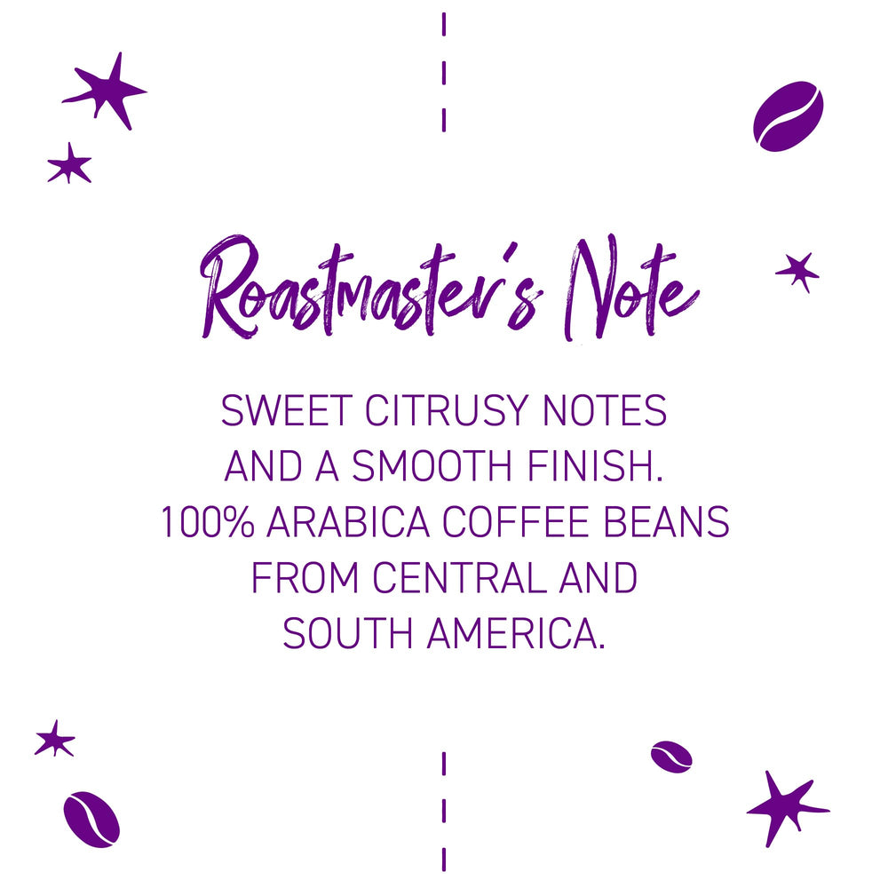 Artisan roasting process preserves peak flavor and freshness.
