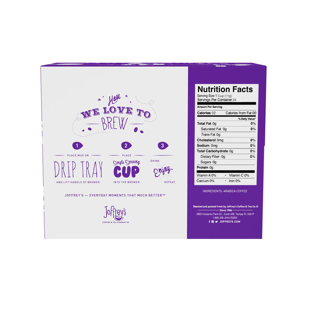 Joffrey's Breakfast Blend ground coffee - versatile for drip or pour-over routines.