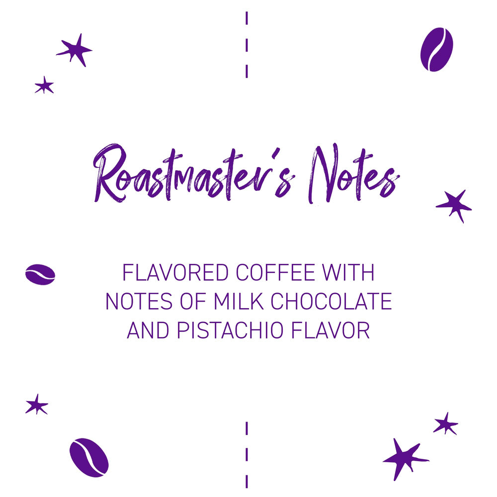 Joffrey's Dubai Chocolate Coffee milk chocolate detail showcases silky sweetness with a bold roast.