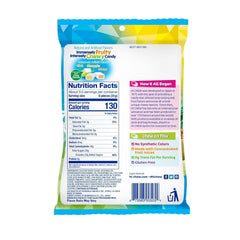 Hi-Chew Tropical Mix texture closeup shows chewy, glossy fruit flavors.