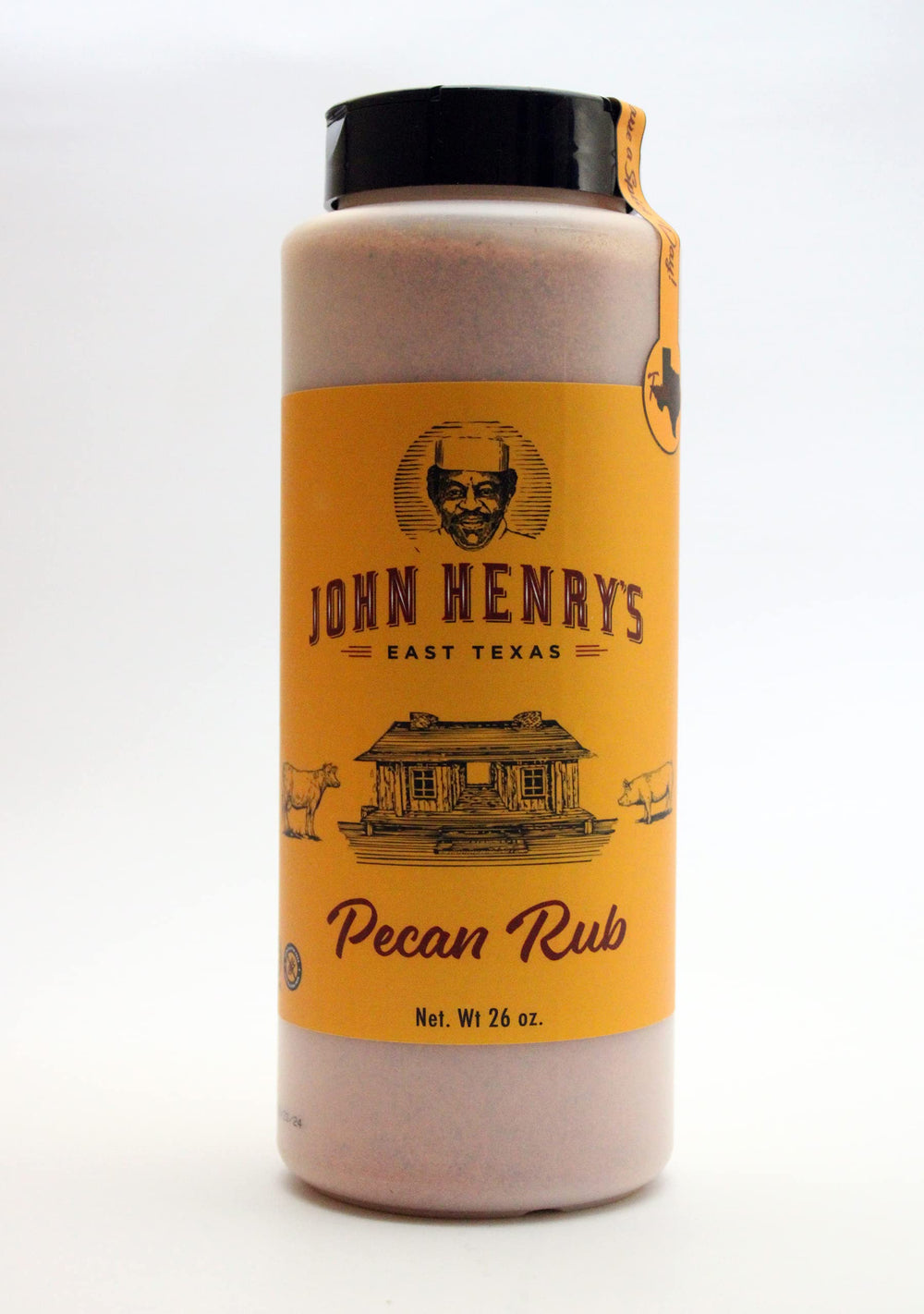 John Henry's Pecan Rub on a brisket, elevating taste with a wood-smoked finish.