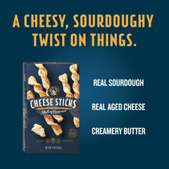 Layered sourdough and real cheese visible in Macy's CheeseSticks