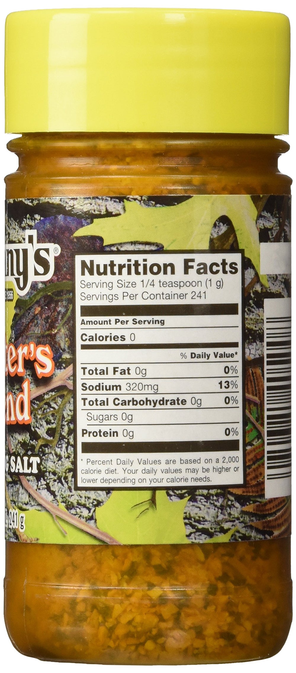 Johnny's Hunter seasoning salt pour shows quick seasoning for seafood and vegetables.