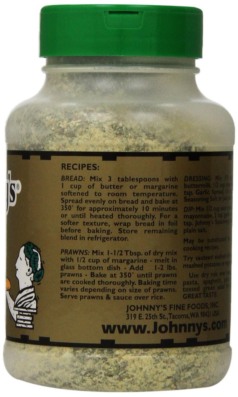 Johnny's Garlic Spread and Seasoning dressing-bowl adds zesty flavor to dips and salads