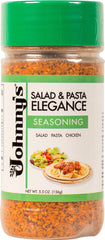 Johnny's Salad and Pasta Elegance bottle pour adds parmesan topping to salads.