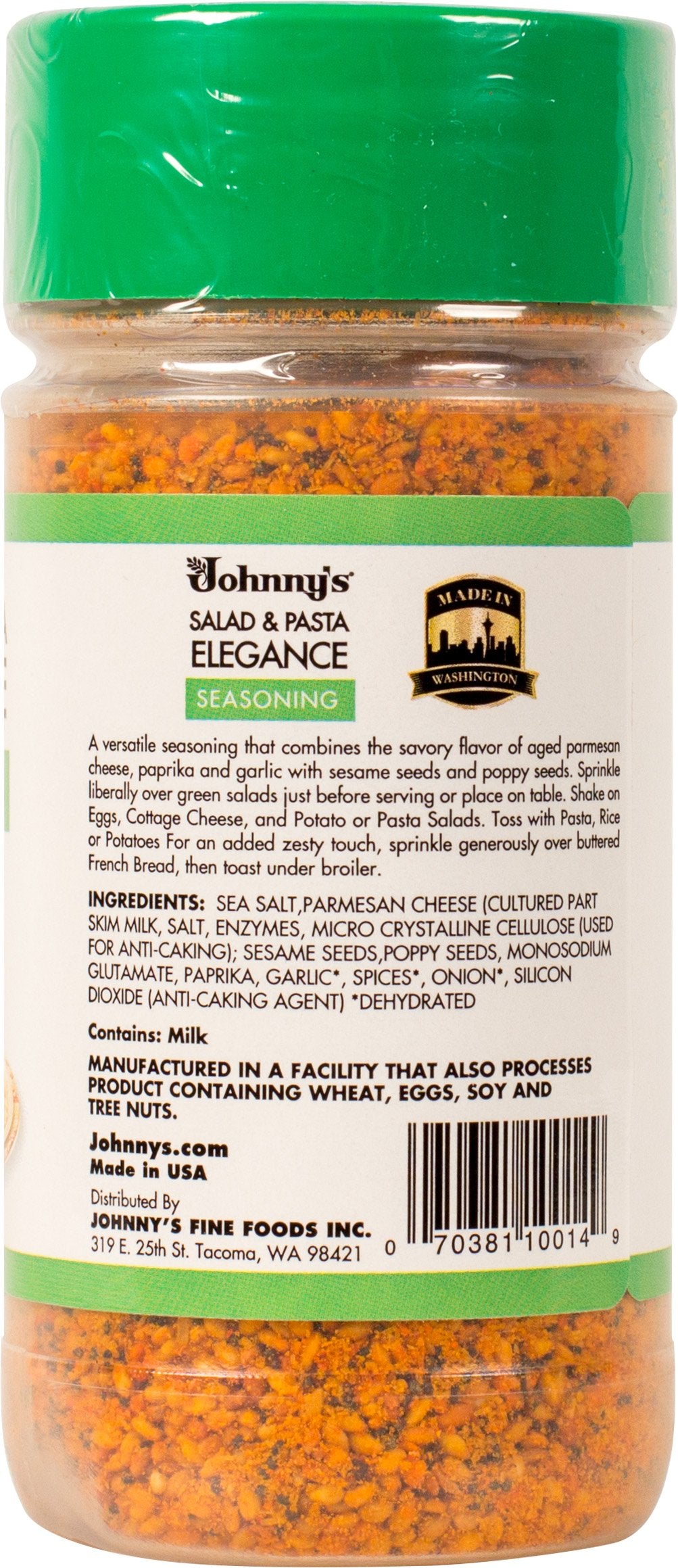 Johnny's Salad and Pasta Elegance sesame seed shaker boosts flavor on eggs.