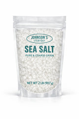 Johnson's Everyday coarse sea salt bottle pour for clean mineral flavor