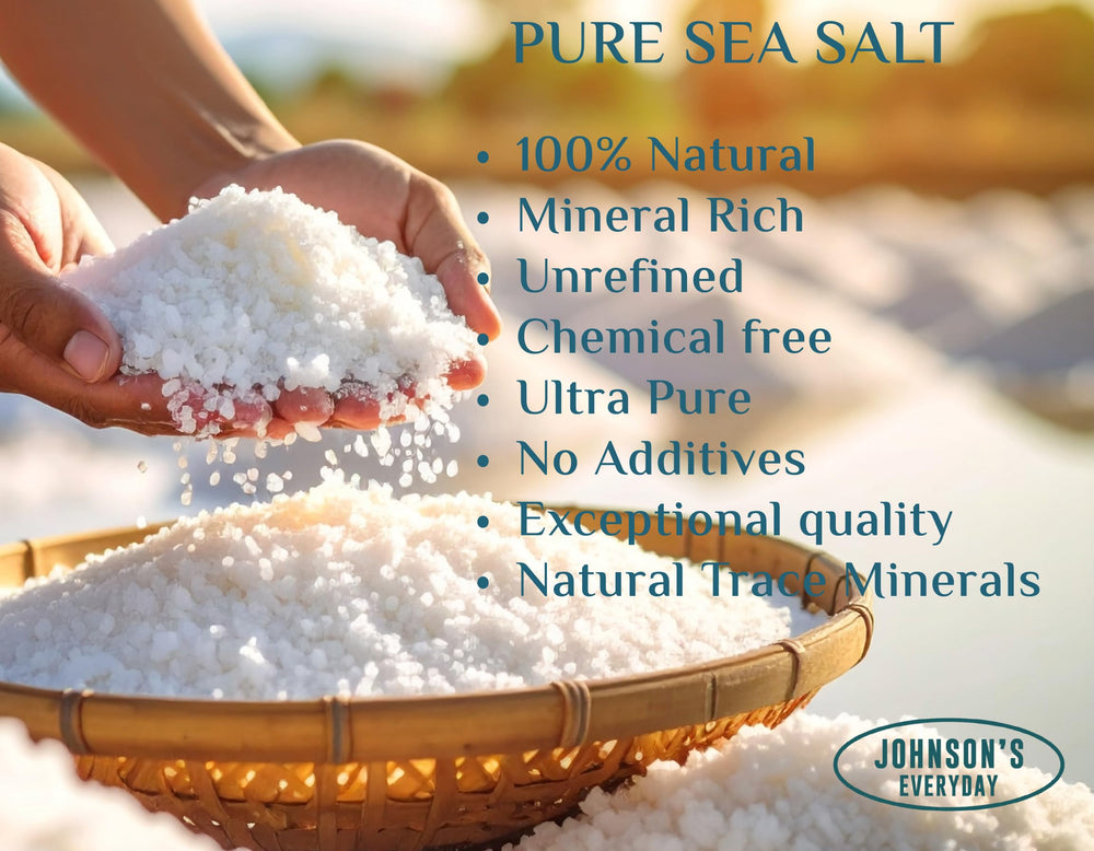 Johnson's Everyday coarse sea salt grinder refill for a fresh grind