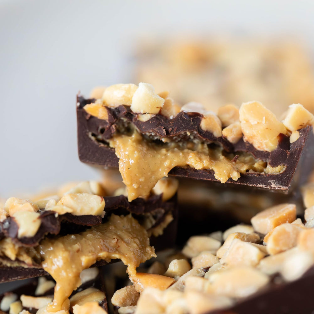 JOJO's Chocolate Bites ingredients highlight premium cocoa and peanut butter quality.
