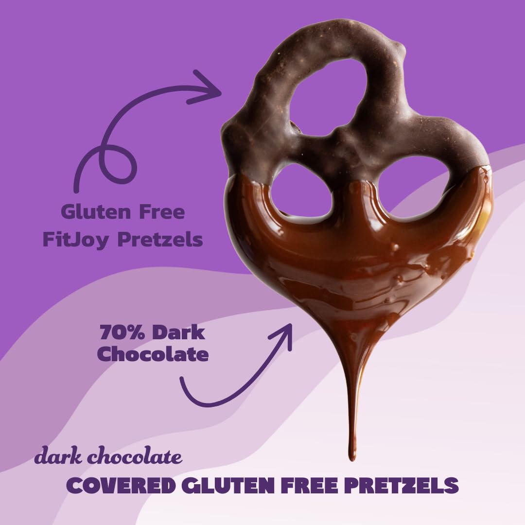 JOJO's gluten-free chocolate covered pretzels bag ready for mindful snacking