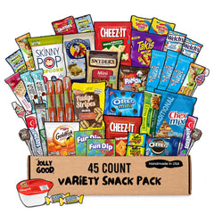 Jolly Good Care Packages group enjoying snacks, ideal for office or family moments.