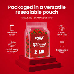 JOLLY MASH individually wrapped candies stay tidy and fresh.