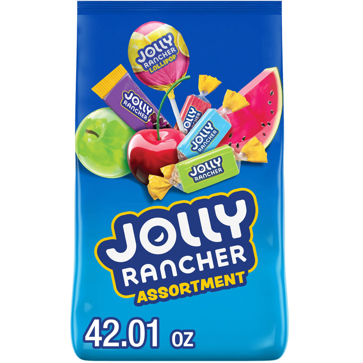 JOLLY RANCHER assorted fruit flavors bulk bag 42 oz—great for gatherings