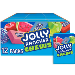 JOLLY RANCHER Chews 12-count box packaging signals convenient snacking.