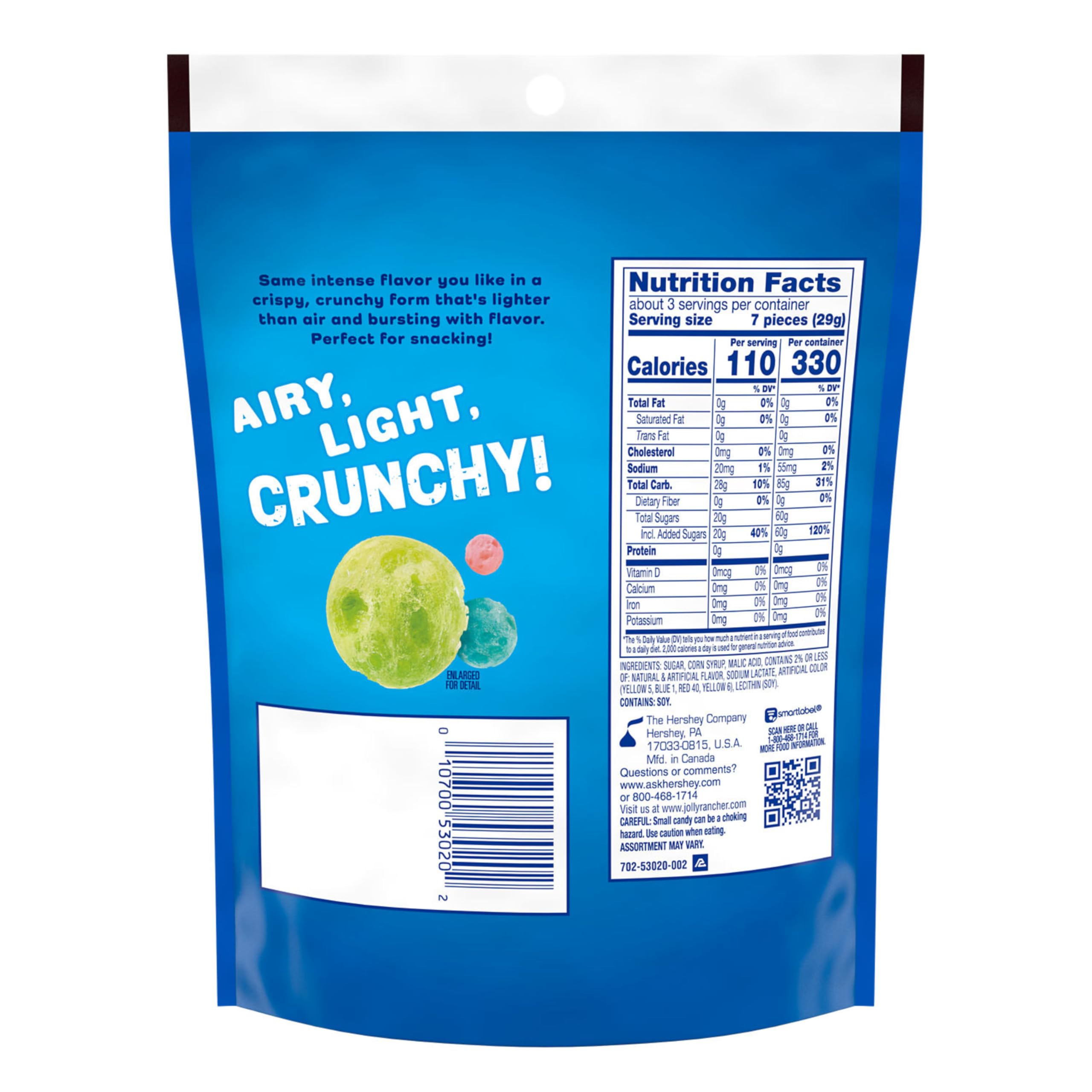 Jolly Rancher Freeze Dried Crispy texture close-up for airy crunch.