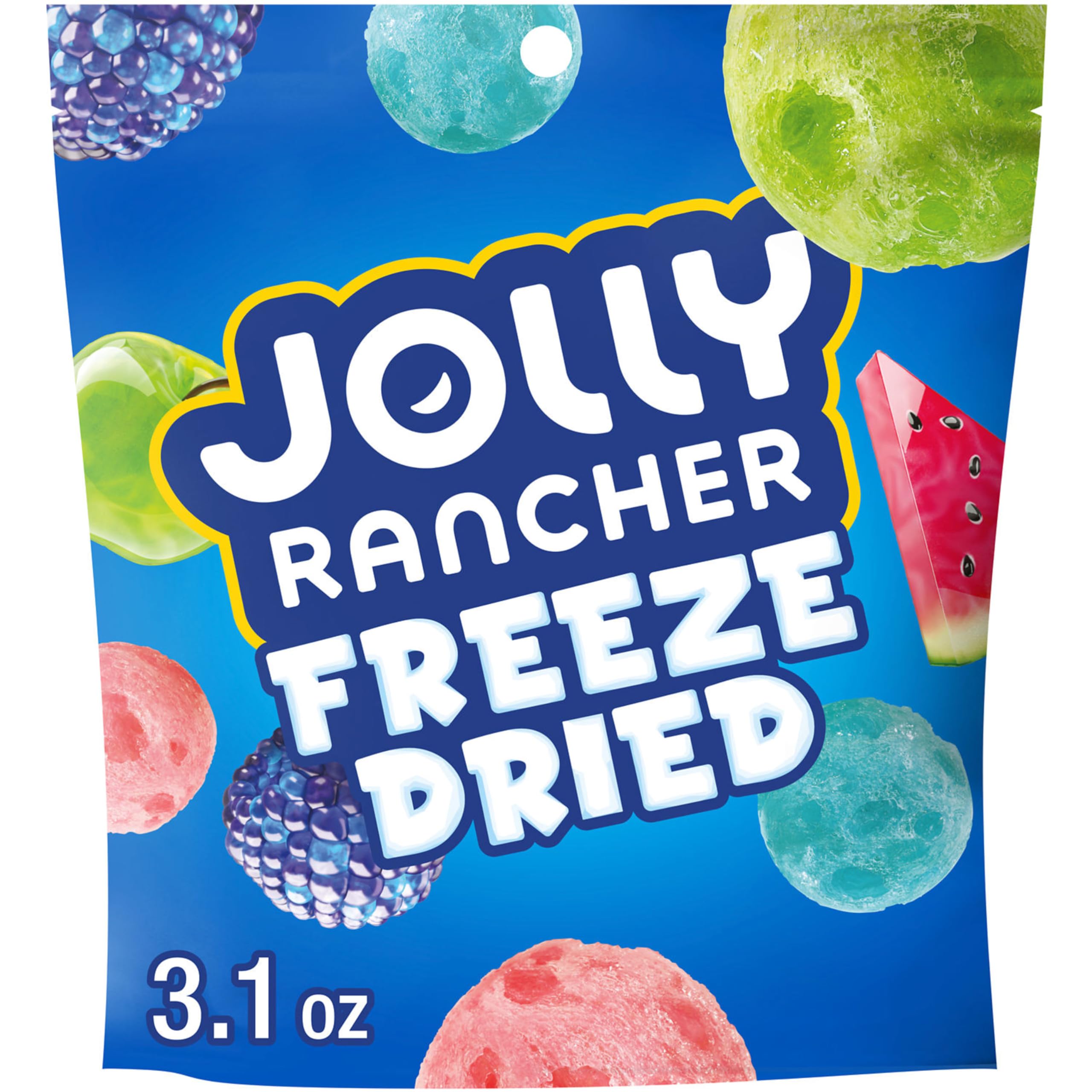 Jolly Rancher Freeze Dried Original bag ready for on-the-go snacking.
