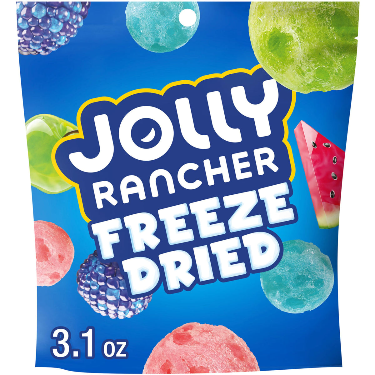 Jolly Rancher Freeze Dried Original bag ready for on-the-go snacking.