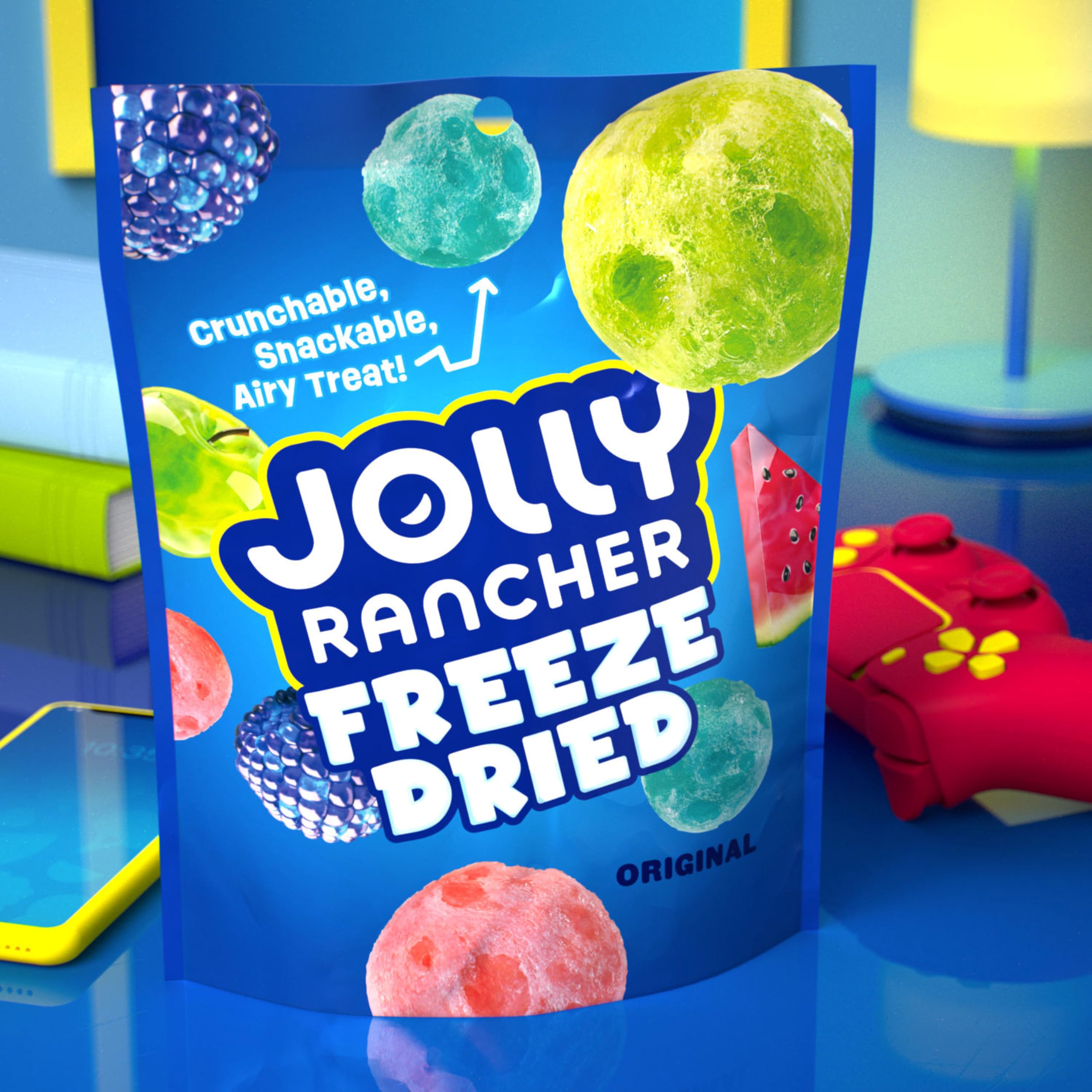 Jolly Rancher Watermelon Freeze Dried offering refreshing, crispy bite.