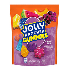 Jolly Rancher Grape gummies close-up, rich chewiness for anytime snacking
