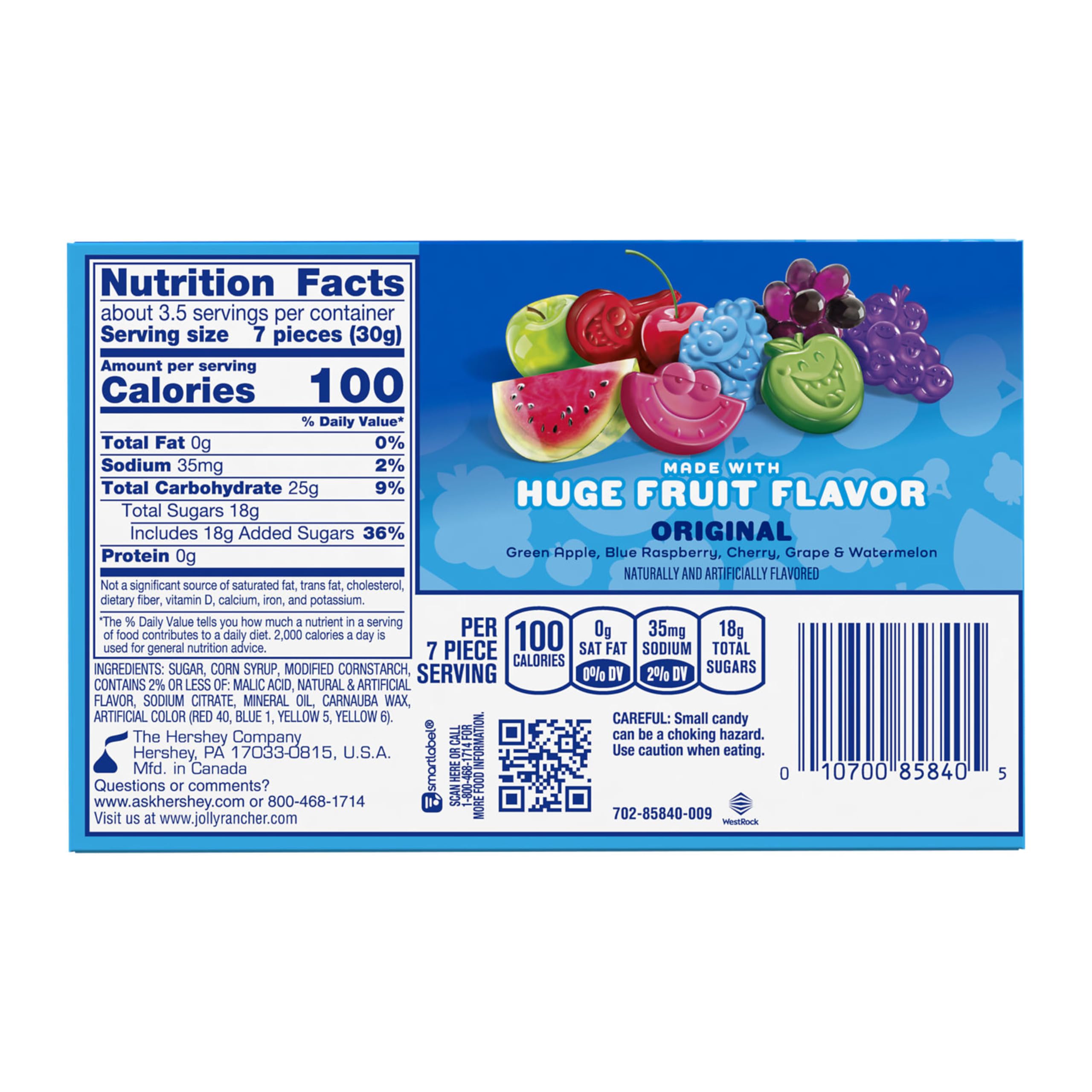 Jolly Rancher Gummies blue raspberry bites for tangy sweetness