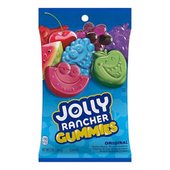 JOLLY RANCHER Blue Raspberry gummies showcasing bright, cool flavor