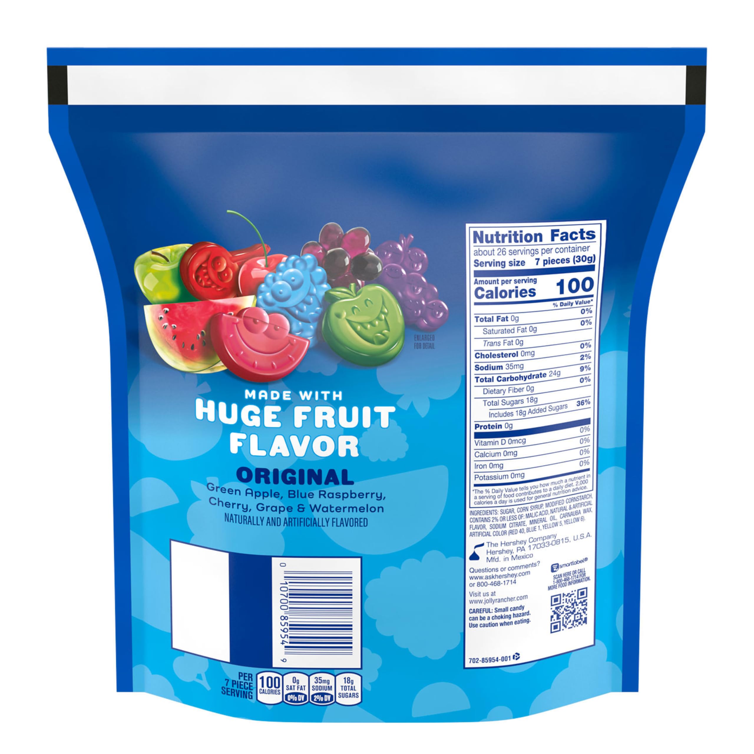 Jolly Rancher Gummies Blue Raspberry, bright candies for tart-sweet flavor moments.