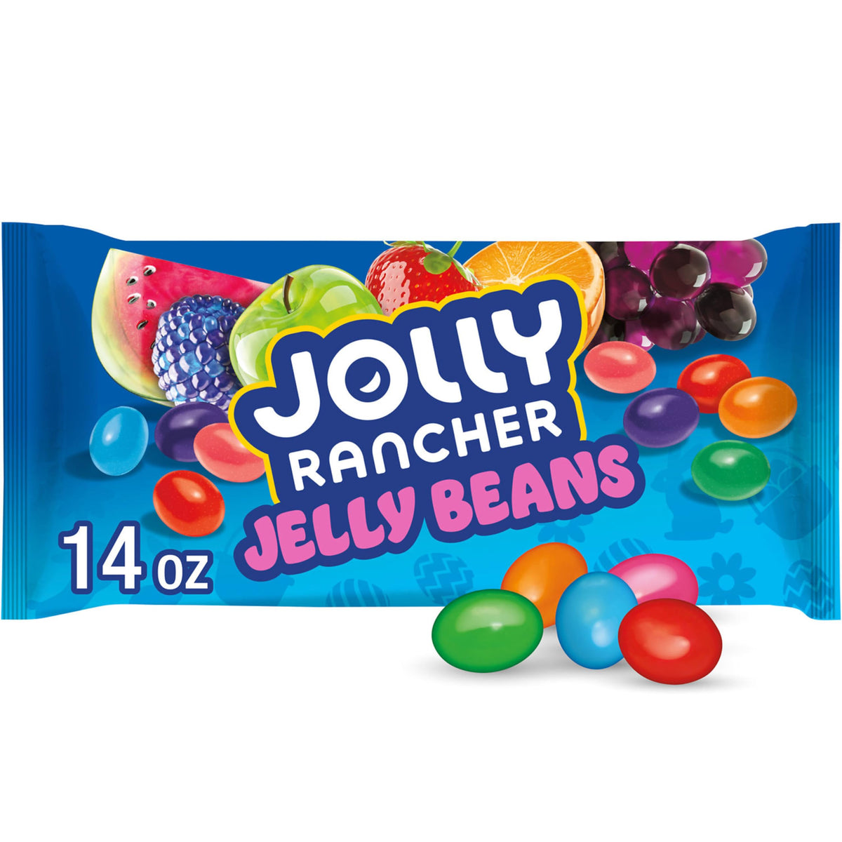 JOLLY RANCHER jelly beans in assorted fruit flavors brighten a dessert display.