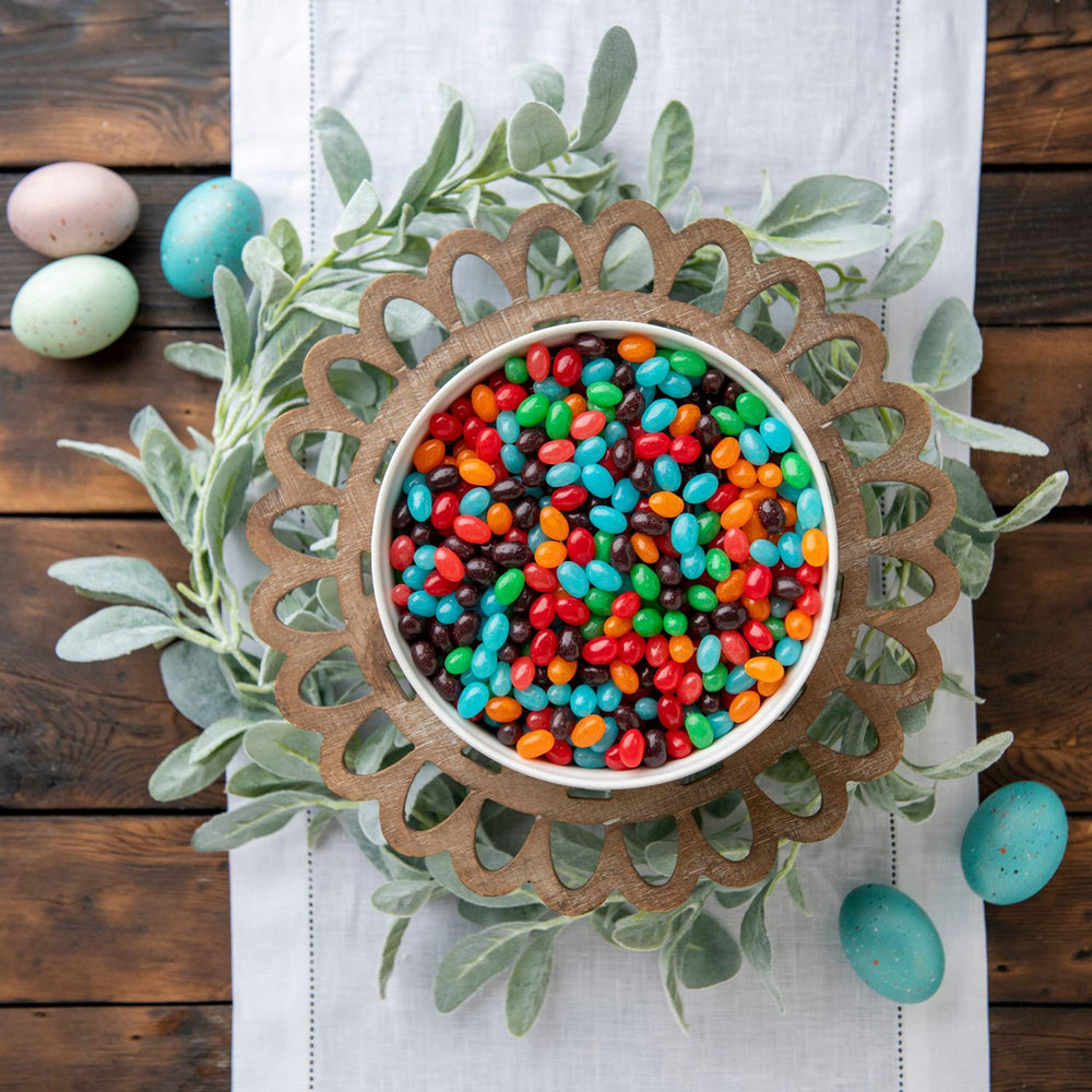 JOLLY RANCHER jelly beans garnish cupcakes with bright fruit notes.
